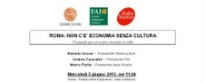 Roma: non c’è economia senza cultura